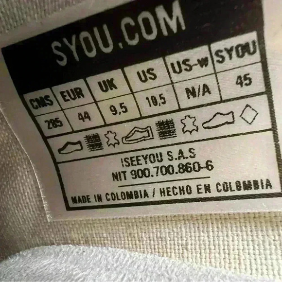 Women SYOU brand stimulates Colombian artistic talent. Sz 10.5 women 12.5 like… - Picture 15 of 16